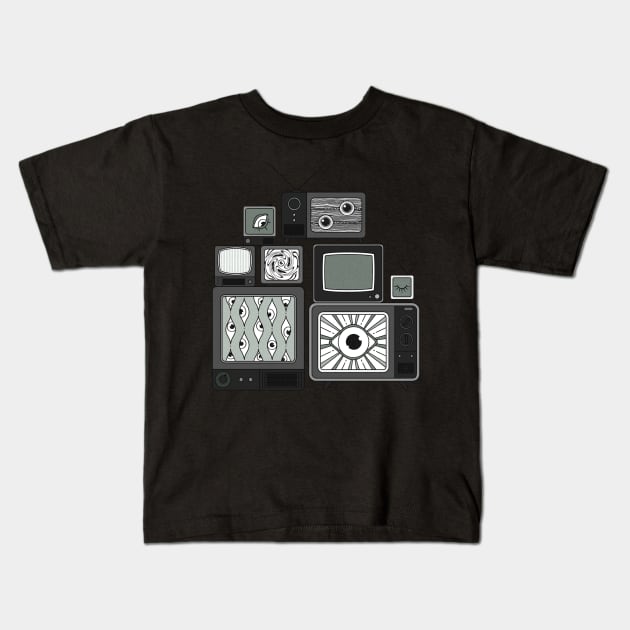 No signal Kids T-Shirt by maryallen138